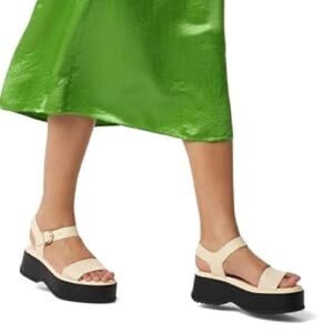 Women's Sorel Dayspring Cream Platform Sandals